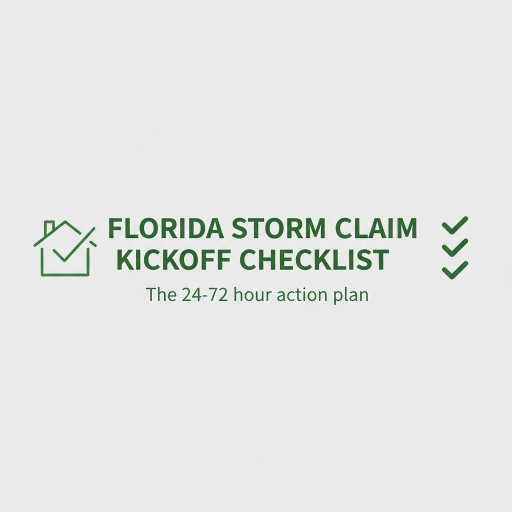 Pre-Storm Checklist